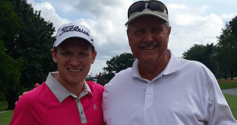 Mid-Amateur winner Bobby Leopold (L) and<br> Senior Division winner George Pirie (R) <br>(RIGA Photo)</br>