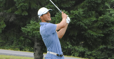 Garrett Rank during third round of the Canadian Mid-Amateur <br>(Taylor Craig/ Golf Canada Photo)