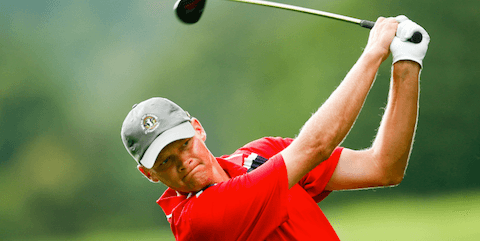 Scott Harvey during the second day of the U.S. Mid-Amateur <br>(USGA Photo)