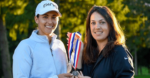 Shannon Johnson (L) with Julia Potter <br>(USGA Photo)