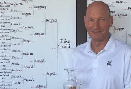 Mike Arnold after Golfweek Senior National Match Play win <br>(Golfweek Photo)