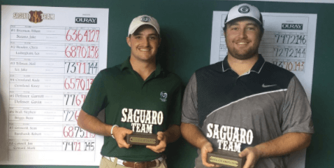 Jake Staiano (L) and Ethan Freeman (R) <br>(Saguaro Team Photo)