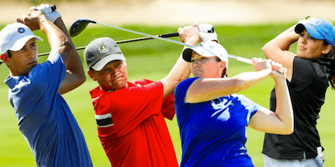 From L-R: Stewart Hagestad, Scott Harvey, Meghan Stasi and Julia Potter <br>(USGA Photo)