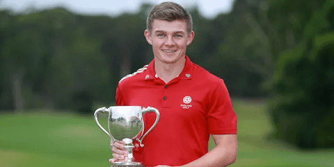 Scott Gregory after NSW Amateur victory <br>(NSW Photo)
