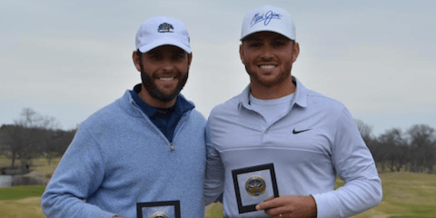 Texas North Four-Ball winners Will Osborn (L) and Josh Irving (R) <br>(TXGA Photo)