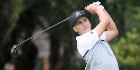 Matthias Schwab of Vanderbilt <br>(Vanderbilt Athletics Photo)