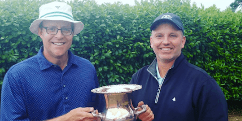 Arkansas Four-Ball winner Wes McNulty and Chris Jenkins <br>(Arkansas Golf Association Photo) 