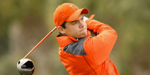 Oklahoma State's Viktor Hovland is tied for second <br>(Golfweek Photo)
