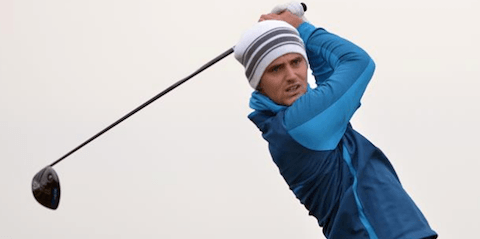 Conor O'Rourke during first day play <br>(Golfing Union of Ireland Photo)