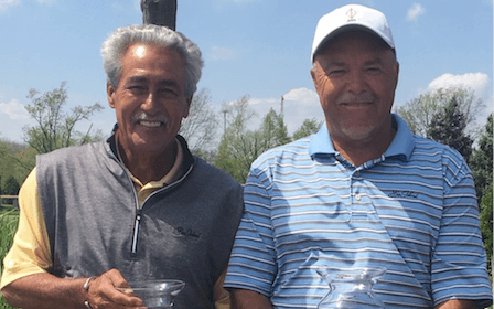 Bob Stephens and Ron Carter after their Indiana Senior Team title <br>(IGA Photo)