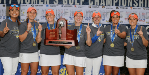 Florida won their 9th SEC title on Sunday <br>(Florida Athletics Photo)