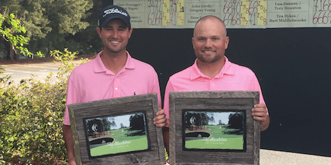Haskin Four-Ball winners Adam Cooper and Cason Hammock <br>(Photo courtesy of Ryan Williams) 