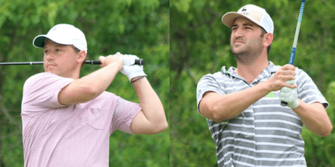36-hole co-leaders Joseph Deraney (L) and Justin Kaplan (R) <br>(Carlton Woods Invitational Photo) 