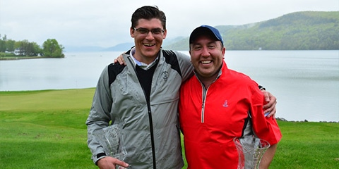 Jeff Wolniewicz and Jonathan Clark, the New York Four-Ball champions<br>(NYSGA photo)
