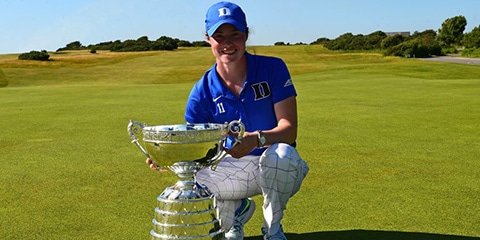 Leona Maguire, the 2017 Ladies British Open Amateur champion<br>(R&A photo)