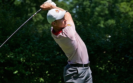 Nick Voke shot 63 in his opening round at Wannamoisett <br>AmateurGolf.com photo