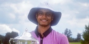 Quinn Riley all smiles after his <br>North Carolina Junior victory <br>(CGA Photo)