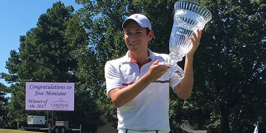 Jose Montaño, the 2017 Cardinal Amateur champion (Cardinal photo)