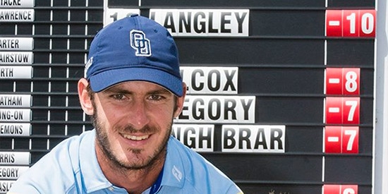 David Langley is double digits in the red<br>(English Golf Union photo)