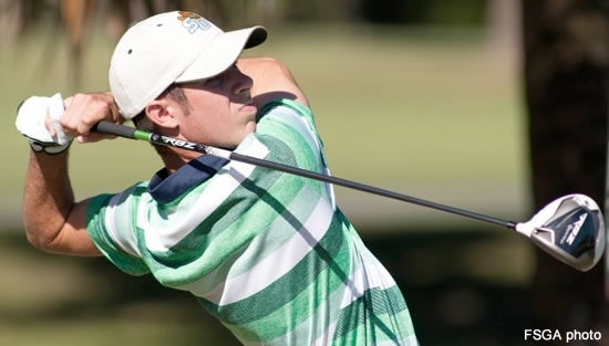 Dustin Dingus made a "second ball birdie" on No. 18 today
