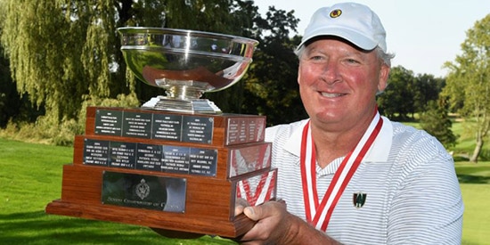 Gene Elliott continued a successful season at Kawanaki Golf Club in Quebec<br>(USGA photo)