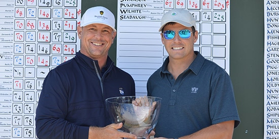 Josh Swanson and Riley Pumphrey won by eight shots at Bayonet Blackhorse<br>(Trans-Miss photo)