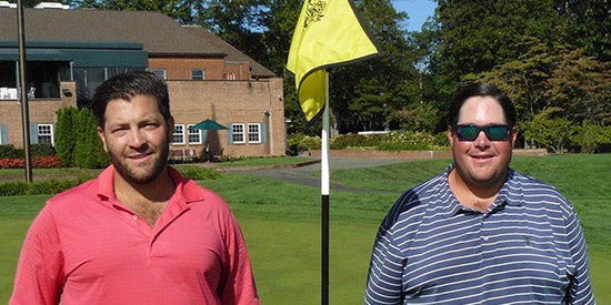 Runner-up Daniel Abbondandolo and 2017 Long Island Mid-Amateur Champion Hunter Semels<br>(LIGA photo)