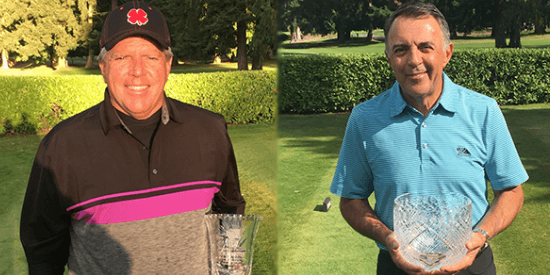 Senior winner Jim McNelis (L) and Super Senior winner John Gallacher (R) <br>(WSGA Photo)