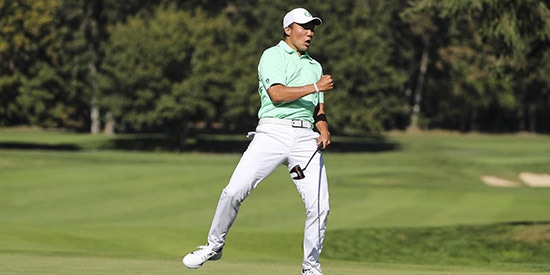 Norman Xiong erased a two-shot deficit in the final round<br>(University of Oregon photo)
