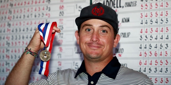 Bradford Tilley shot 69-67 to earn medalist honors and the #1 match play seed<br>(USGA/Chris Keane photo)