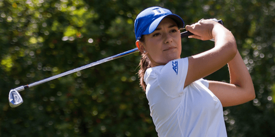 Co-medalist Ana Belac of first place Duke <br>(Duke Athletics Photo)