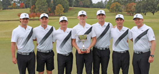 The winning Vanderbilt team <br>(Vanderbilt Athletics Photo)