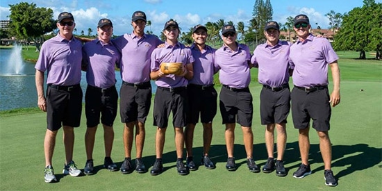 The victorious LSU Tiger golf team<br>(LSU photo)