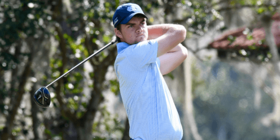 First round leader Austin Hitt <br>(North Carolina Athletics Photo)