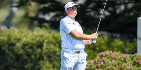 Mason Overstreet birdied nine-times in the final round <br>(Patriot All-America Photo)