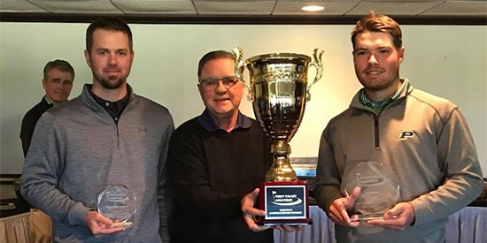 First Coast Amateur champion Cole Bradley (R) and mid-am winner Chase Baldwin (L)<br>(Jacksonville Area Golf Association photo)