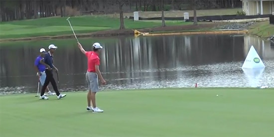 Michael Brennan rolls in an eagle putt to close it out at TPC Myrtle Beach<br>(DJWJGC Video)