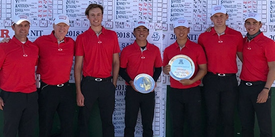The victorious UNLV men's golf team<br>(UNLV photo)