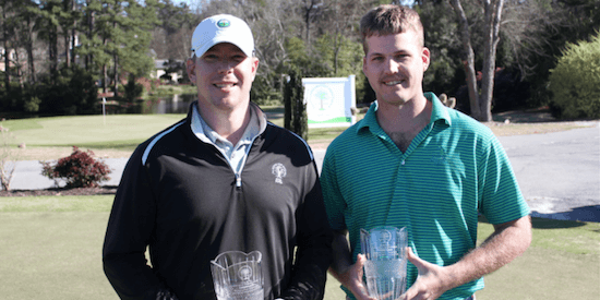 The winning duo of Weston Bell and Robert Lutomski <br>(South Carolina Golf Association)