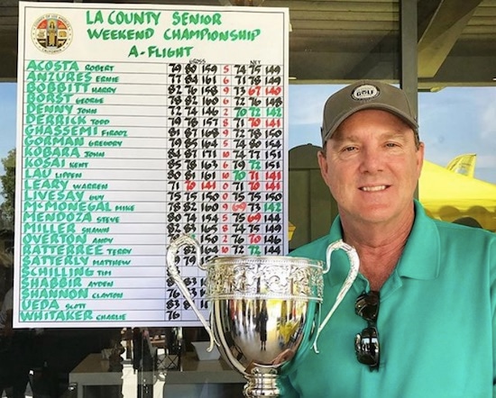 Los Angeles County Weekend Senior Champ Warren Leary