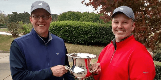 Arkansas Four-Ball winner's Wes McNulty and Chris Jenkins <br>(Arkansas Golf Association Photo) 