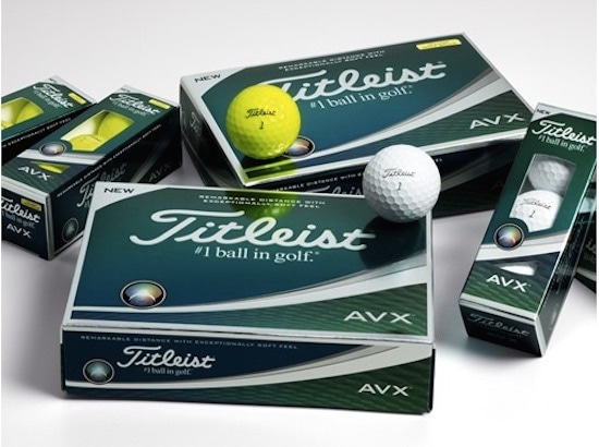 The Titleist AVX is available in white and high-optic yellow