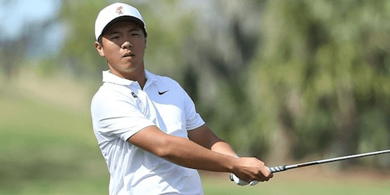 Medalist winner Andy Zhang of Florida <br>(Florida Athletics Photo) 