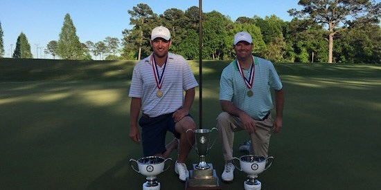 Clay Guerin of Hoover (L) and Will Swift of Vestavia Hills (R)<br>(Alabama Golf Association photo)