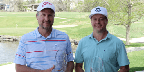 Jon Lindstrom (L) and Richard Bradsby (R) are back-to-back <br>champs at the Colorado Four-Ball <br>(CGA Photo)