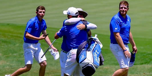 The celebration was on for Kentucky (UK photo)