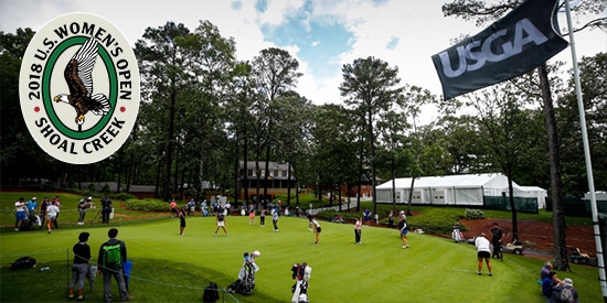 The 29 ams in the field will face a wet golf course at Shoal Creek (USGA photo) 