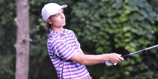 William Moll watches a shot during day three of the Texas Amateur <br>(TXGA Photo)
