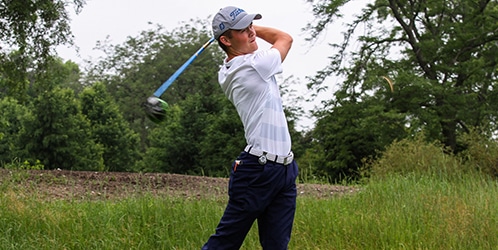 First round co-leader Luke Armbrust <br>(WGA Photo)