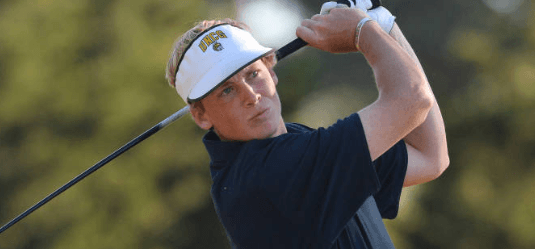 54-hole leader Jonathan Brightwell <br>(UNCG Greensboro Athletics Photo) 